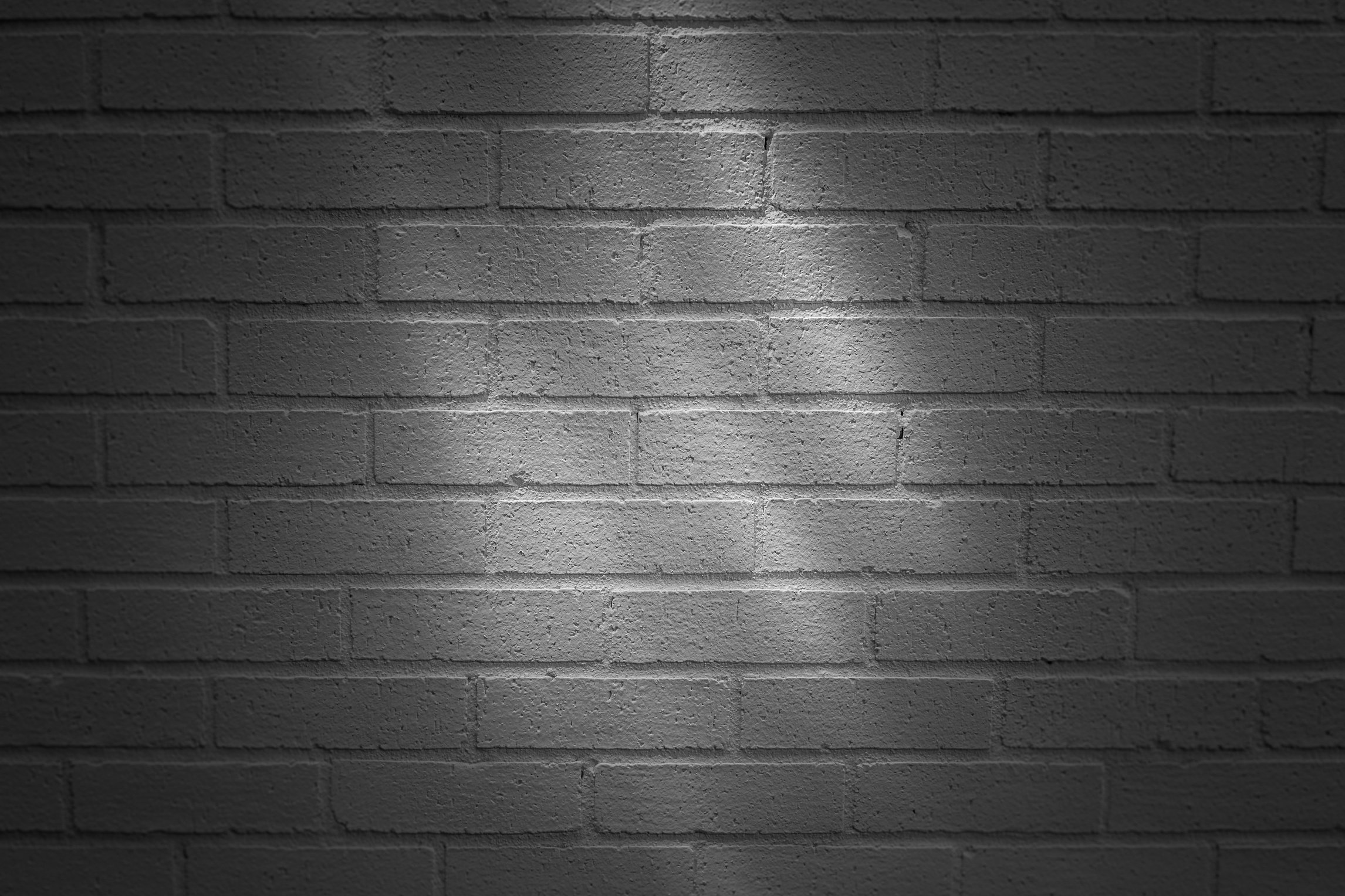 Black and White Brick Wall